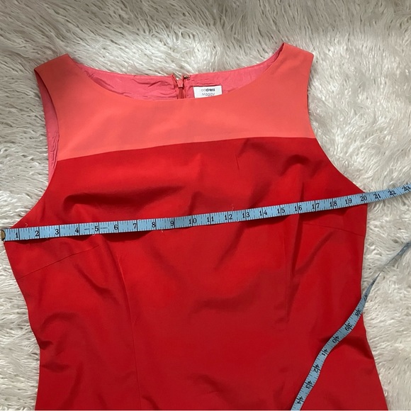 Address Maggy Red/Orange Silk Sundress - Picture 7 of 10